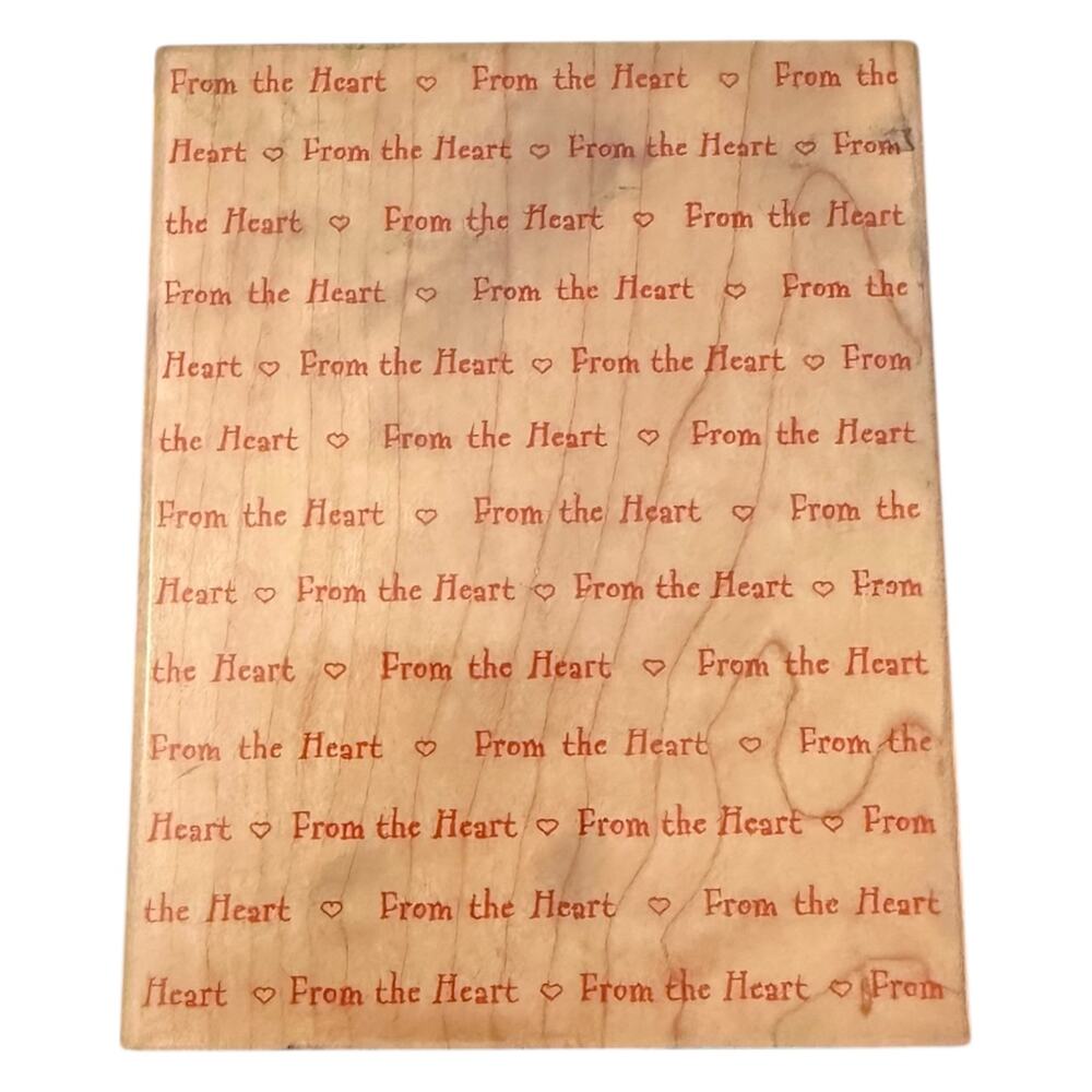 Hero Arts Wordprints From The Heart S1235 Oversized Rubber Stamp